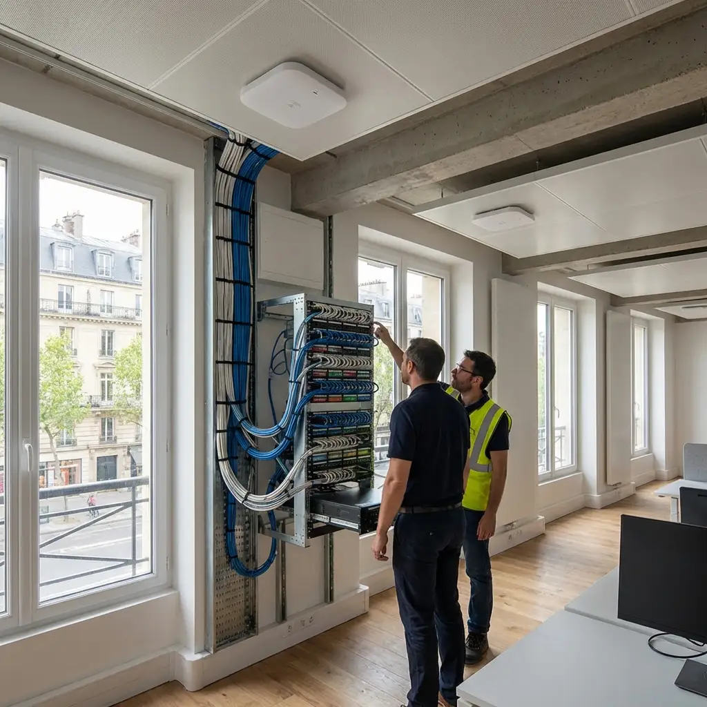 Réseau Wi-Fi professionnel, câblage et infrastructure réseau